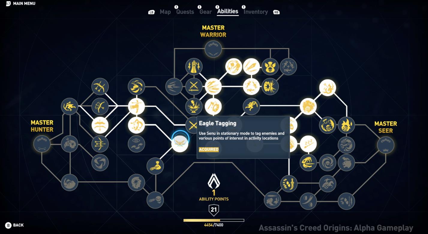 assassins creed origins hunter skill tree 1