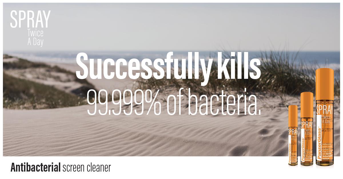 PanzerGlass Spray Twice a Day banner