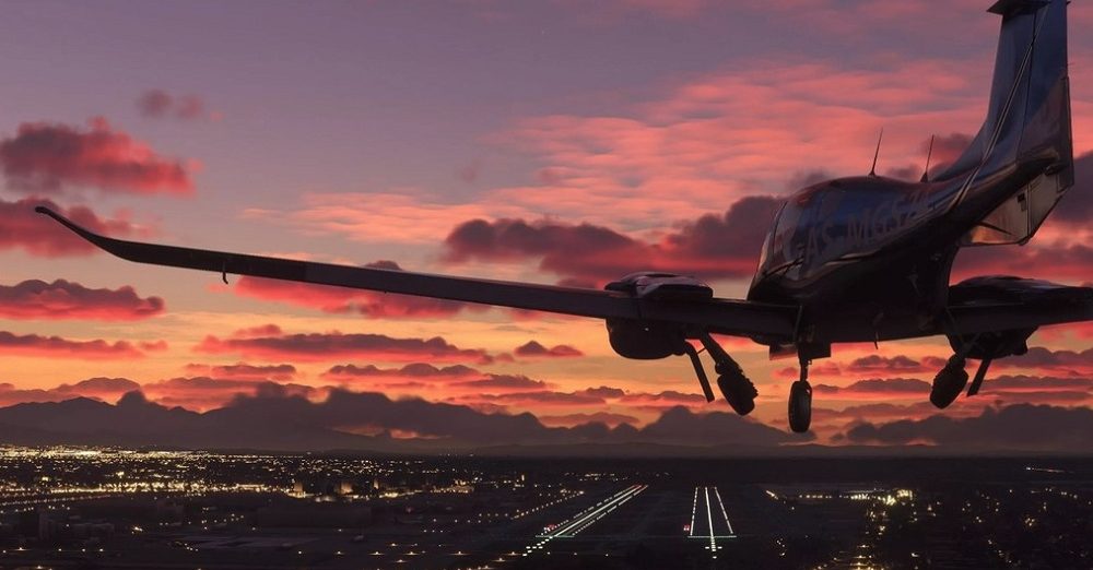 FlightSimulatorSunset