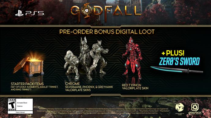 Popis bonusů k předobjednávce Godfall