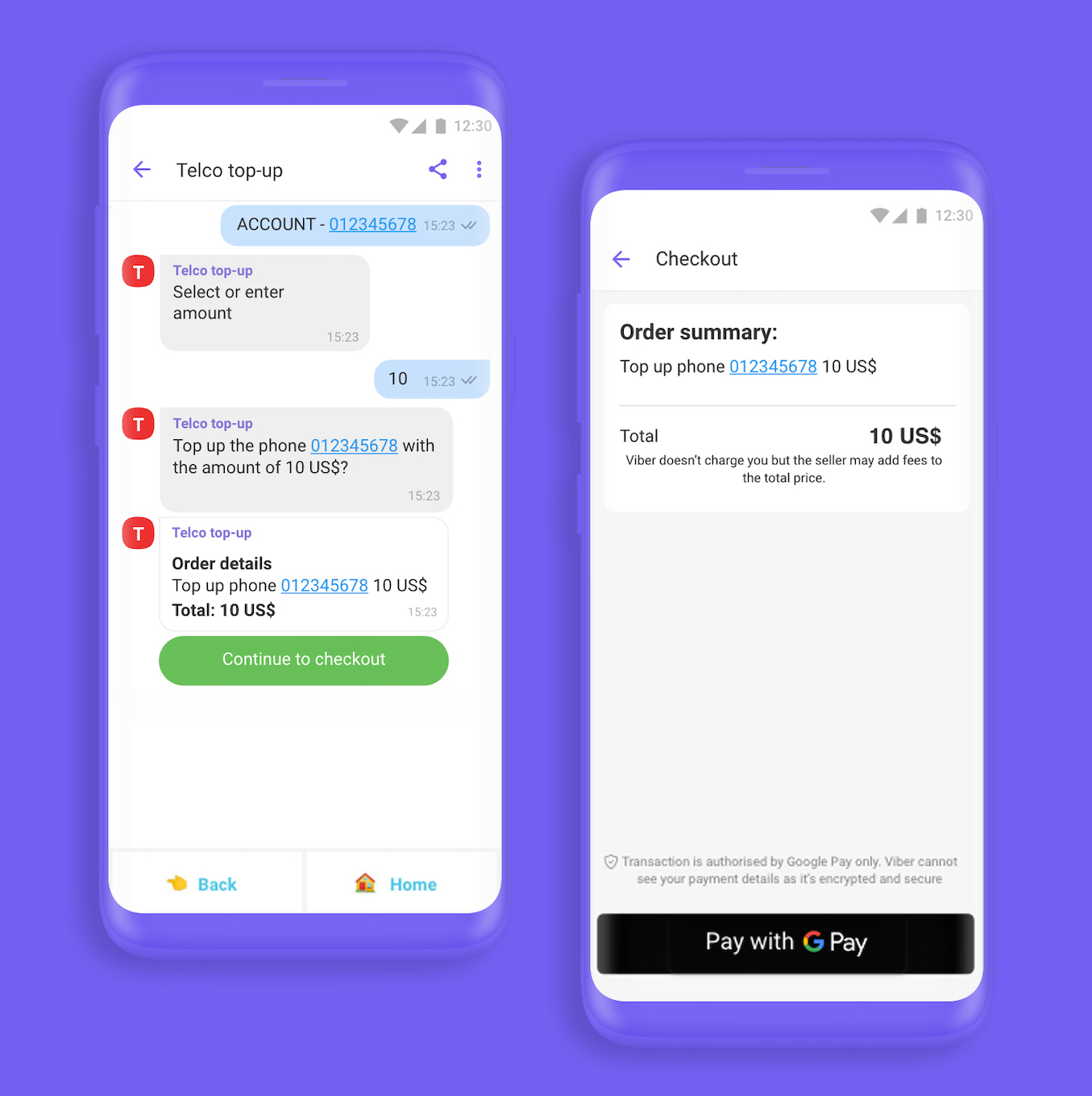 Rakuten Viber Chatbot Payments