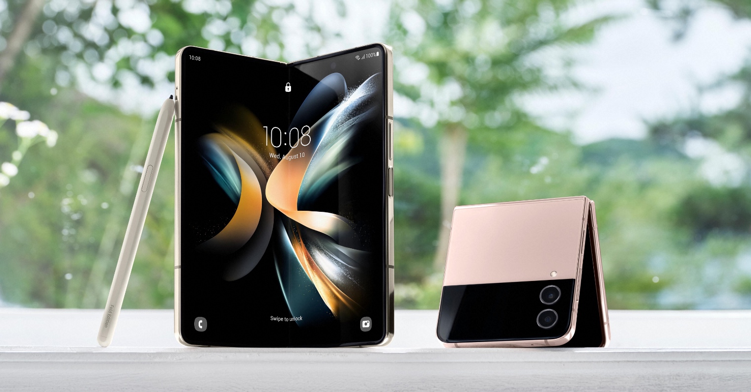 1520 794 Samsung ecosystyem galaxy zfold4 beige spen zflip4 pinkgold LI